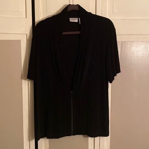 Chicos, Travelers size 3 black cardigan